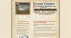 Desktop Screenshot of customconcretekc.com